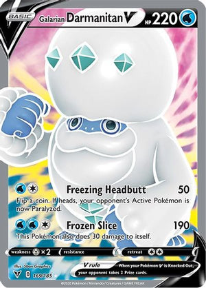 Galarian Darmanitan V (Full Art) SWSH04: Vivid Voltage # 169/185 - Sweets and Geeks