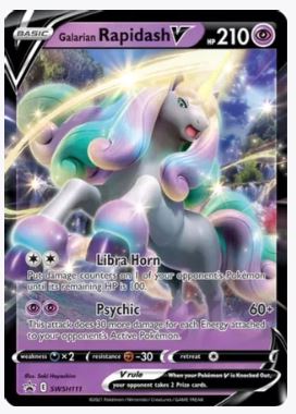 Galarian Rapidash V - SWSH111 SWSH: Sword & Shield Promo Cards	# SWSH111 - Sweets and Geeks