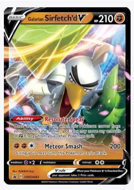 Galarian Sirfetch'd V - SWSH043 SWSH: Sword & Shield Promo Cards	# SWSH043 - Sweets and Geeks