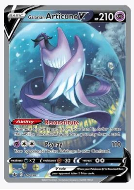 Galarian Articuno V (Alternate Full Art) SWSH06: Chilling Reign # 170/198 - Sweets and Geeks