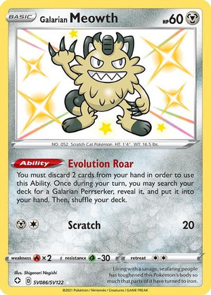  Pokemon - Galarian Farfetch'd SV063/SV122 - Shining Fates -  Shiny Vault - Card : Toys & Games