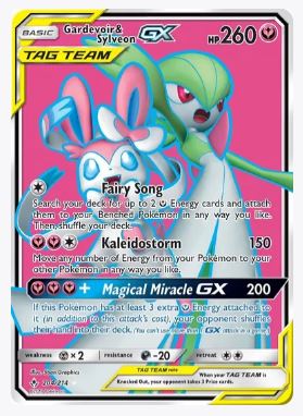 Gardevoir & Sylveon GX (204) (Full Art) SM - Unbroken Bonds # 204/214 - Sweets and Geeks