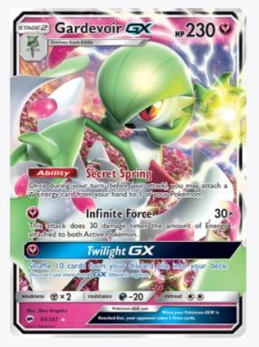 Gardevoir GX SM - Burning Shadows # 93/147 - Sweets and Geeks