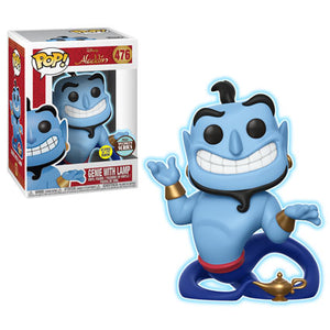 Funko Pop Disney: Aladdin - Genie with Lamp (Glow In The Dark) (Special Series) #476 - Sweets and Geeks