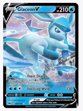 Glaceon V Crown Zenith # 038/159 - Sweets and Geeks