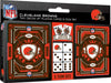 Cleveland Browns 2-Pack Playing Cards & Dice Set - Sweets and Geeks