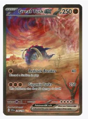 Great Tusk ex (Special Illustration Rare) SV01: Scarlet & Violet Base Set # 246/198 - Sweets and Geeks