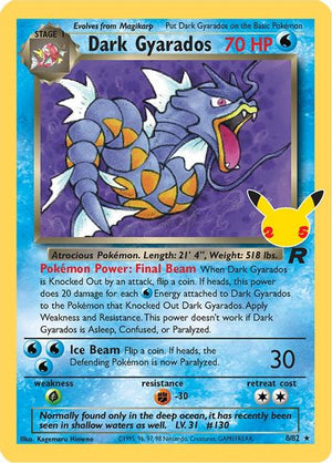 Dark Gyarados Celebrations: Classic Collection # 8/82 - Sweets and Geeks