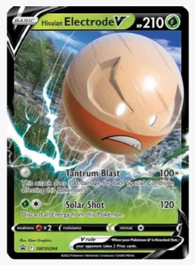 Hisuian Electrode V - SWSH294 SWSH: Sword & Shield Promo Cards # SWSH294 - Sweets and Geeks