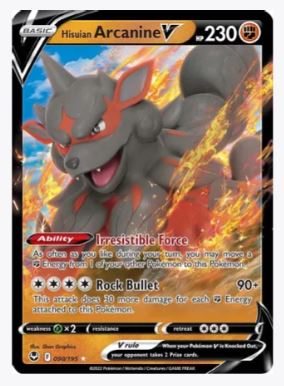 Hisuian Arcanine V SWSH12: Silver Tempest # 090/195 - Sweets and Geeks