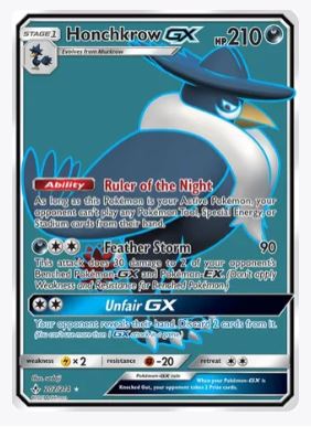 Honchkrow GX (Full Art) SM - Unbroken Bonds # 202/214 - Sweets and Geeks