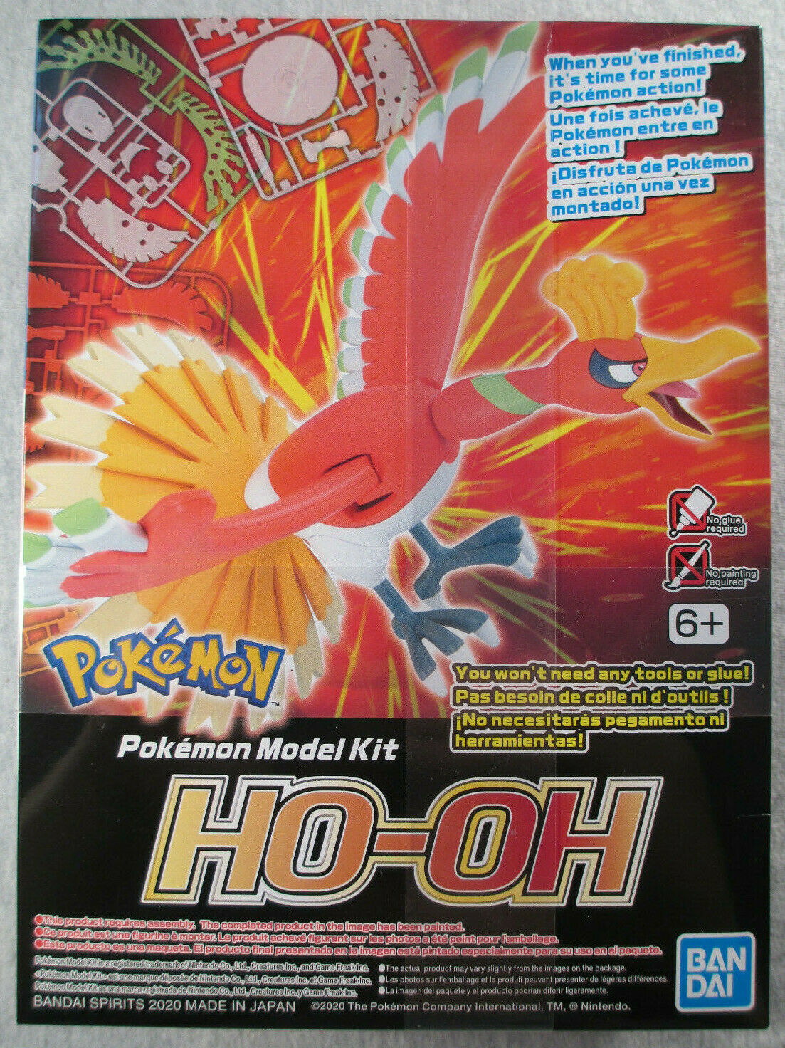  Bandai Hobby Ho-Oh Pokemon, Spirits Pokemon Model Kit