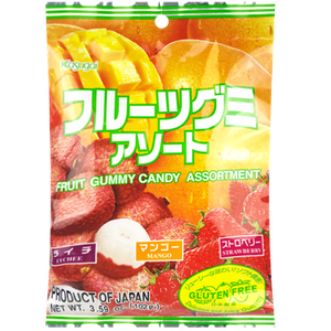 KASUGAI Fruit Gummy Candy Assorted Flavor 102g - Sweets and Geeks