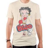 Betty Boop Vintage Sassy Boop & Pudgy Mens Off White - Sweets and Geeks