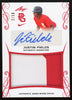 2017 Leaf Perfect Game Justin Fields Patch Autograph Red 2/10 - Sweets and Geeks