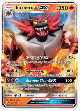 Incineroar GX SM Base Set # 27/149 - Sweets and Geeks