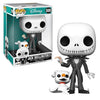 Funko Pop Disney: Nightmare Before Christmas - Jack Skellington with Zero (10-Inch) #809 - Sweets and Geeks