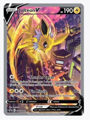 Jolteon V - SWSH183 SWSH: Sword & Shield Promo Cards # SWSH183 - Sweets and Geeks