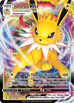 Jolteon VMAX SWSH07: Evolving Skies # 051/203 - Sweets and Geeks