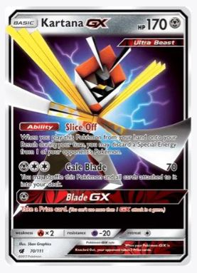 Kartana GX SM - Crimson Invasion	# 70/111 - Sweets and Geeks