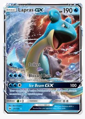 Lapras GX SM Base Set # 35/1449 - Sweets and Geeks