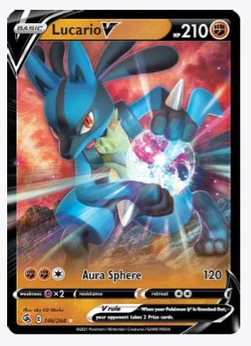 Lucario V SWSH08: Fusion Strike # 146/264 - Sweets and Geeks