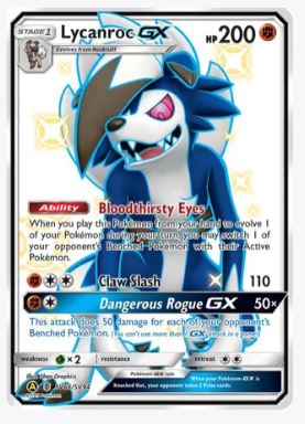 Lycanroc GX (SV66) Hidden Fates: Shiny Vault # SV66/SV94 - Sweets and Geeks