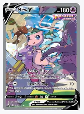 Mew V (Alternate Full Art) SWSH08: Fusion Strike # 251/264 - Sweets and Geeks