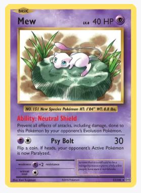 Mew XY - Evolutions # 53/108 - Sweets and Geeks