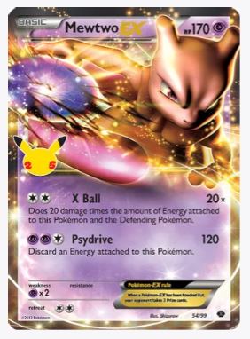 Mewtwo EX Celebrations: Classic Collection # 54/99 - Sweets and Geeks