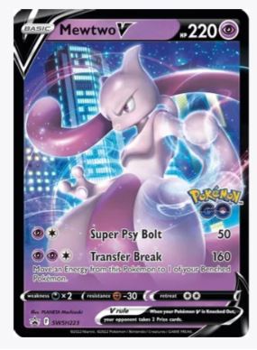 Mewtwo V - SWSH223 - SWSH: Sword & Shield Promo Cards - Pokemon