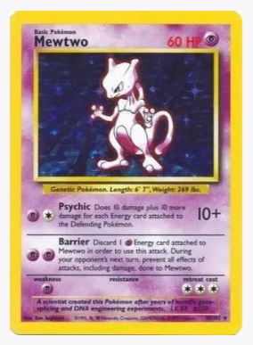 Mewtwo Base Set # 010/102 - Sweets and Geeks