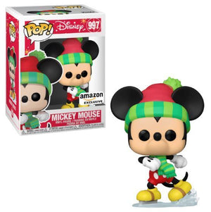 Funko Pop Disney: Disney - Mickey Mouse (Ice Skating) (Amazon Exclusive) #997 - Sweets and Geeks