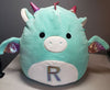 Squishmallow - Miles the Green Dragon with R Monogrammed Tummy 12" - Sweets and Geeks