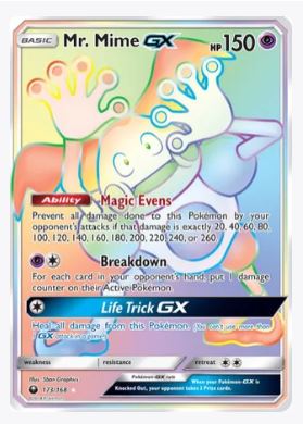 Mr. Mime GX (Secret) SM - Celestial Storm # 173/168 - Sweets and Geeks