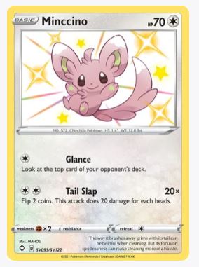 Minccino Shining Fates: Shiny Vault # SV093/SV122 - Sweets and Geeks