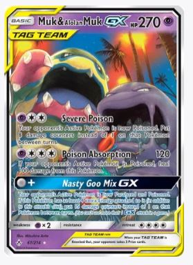 Muk & Alolan Muk GX SM - Unbroken Bonds # 61/214 - Sweets and Geeks