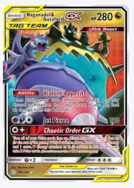 Naganadel & Guzzlord GX SM - Cosmic Eclipse # 158/236 - Sweets and Geeks