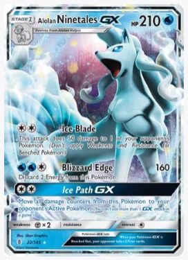 Alolan Ninetales GX SM - Guardians Rising # 22/145 - Sweets and Geeks