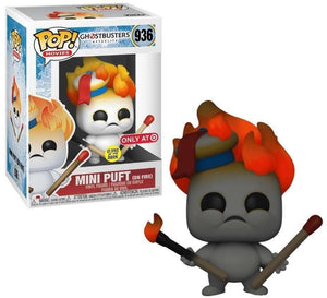 Funko Pop Movies: Ghostbusters Afterlife - Mini Puft (on Fire) (Glow in the Dark) (Target Exclusive) #936 - Sweets and Geeks