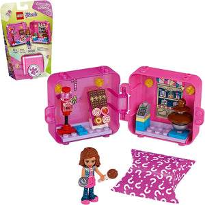 LEGO Friends Olivia’s Shopping Play Cube 41407 Building Kit, Candy Store Fun Toy That Includes Candy Store Mini-Doll, New 2020 (47 Pieces) - Sweets and Geeks