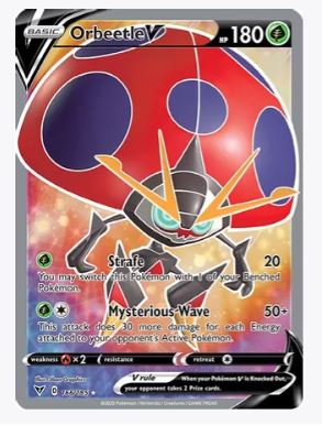 Orbeetle V (Full Art) SWSH04: Vivid Voltage # 166/185 - Sweets and Geeks