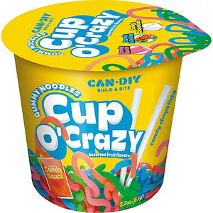 Cup O Crazy Gummy Noodles 2.2oz - Sweets and Geeks