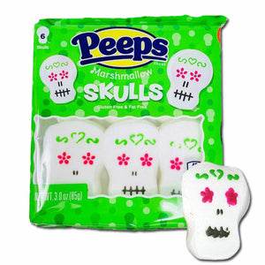 Peep Skulls 6 Count - Sweets and Geeks