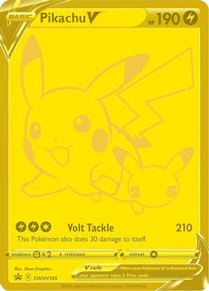 Pikachu V - SWSH145 SWSH: Sword & Shield Promo Cards # SWSH145 - Sweets and Geeks