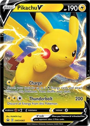 Pikachu V - SWSH061 SWSH: Sword & Shield Promo Cards # SWSH061 - Sweets and Geeks