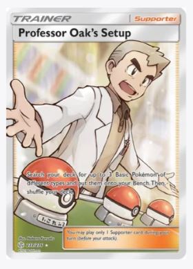 Professor Oak's Setup (Full Art) SM - Cosmic Eclipse # 233/236 - Sweets and Geeks