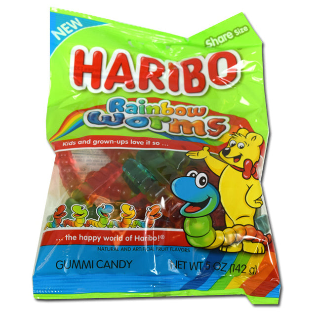 Haribo Rainbow Worms 5oz Bag – Sweets And Geeks