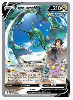 Rayquaza V (Alternate Full Art) SWSH07: Evolving Skies # 194/203 - Sweets and Geeks