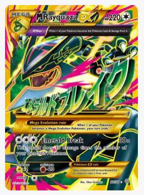 M Rayquaza EX (Shiny Full Art) XY - Ancient Origins # 98/98 - Sweets and Geeks